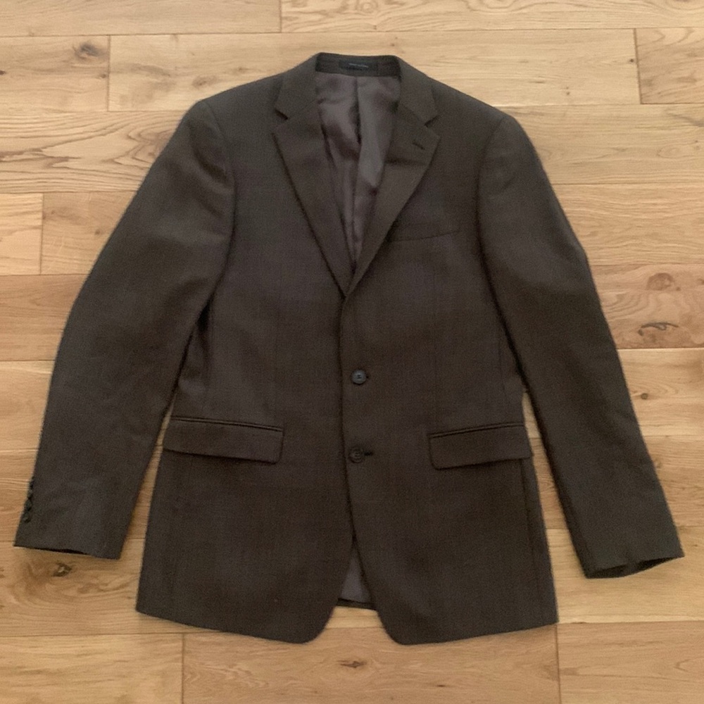 Men’s Slim Fit Wool Suit Coat 42L in brown